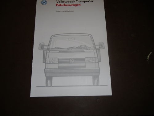Datenblatt transporter - vw,