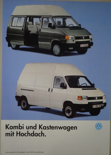 Prospekt broschüre vw bus - broschüre,